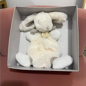Mon Lapin Bonbon DouDou Et. Compagnie Plush Cream and Gray Bunny Toy